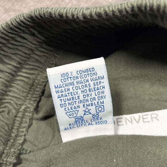 Vintage 90s Russell Pants Mens S Olive Green Knit Lightweight Blalnk Made In USA - Picture 6 of 9